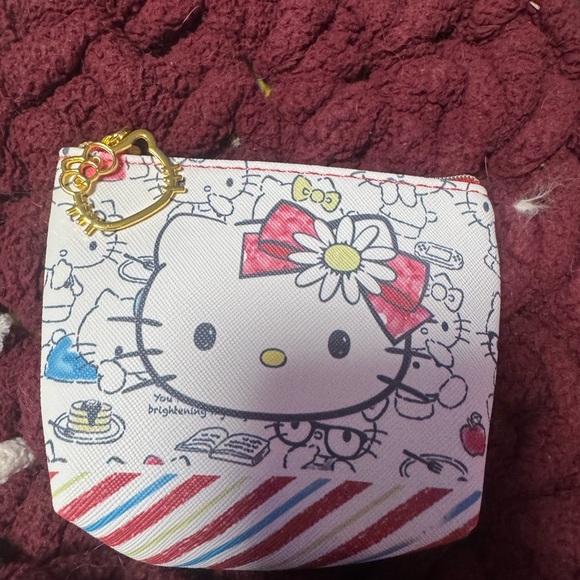 Hello Kitty White and Red Kids Pouch - Picture 1 of 4
